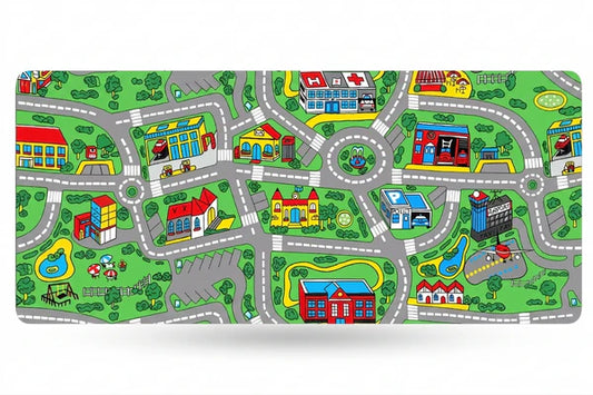 Classic Cartoon City Mat
