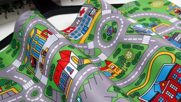 Classic Cartoon City Mat